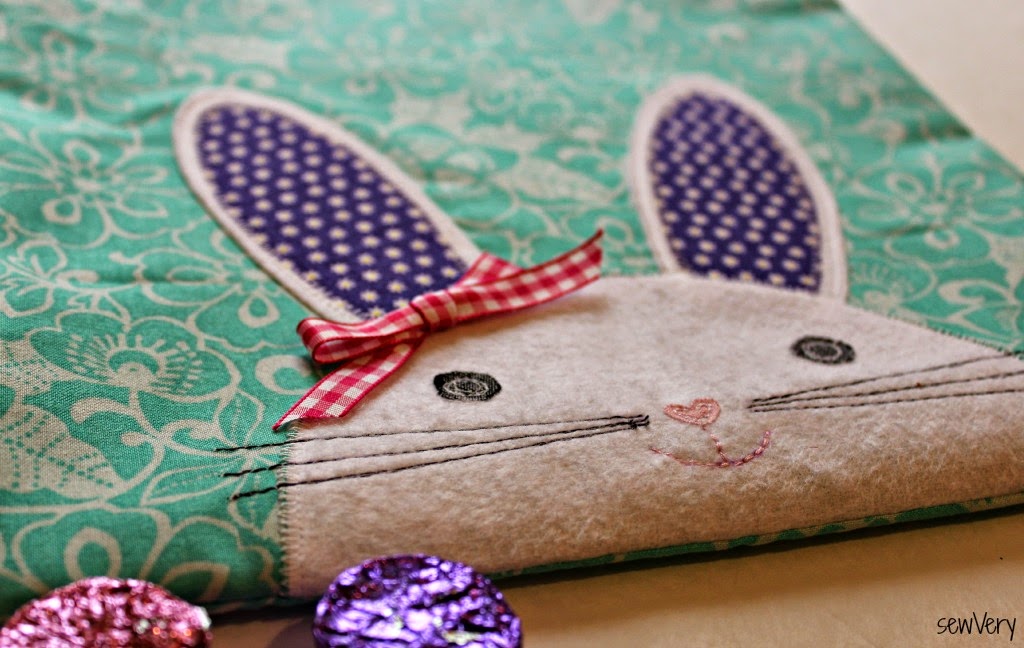 Bunny Face Bag with bow for girl