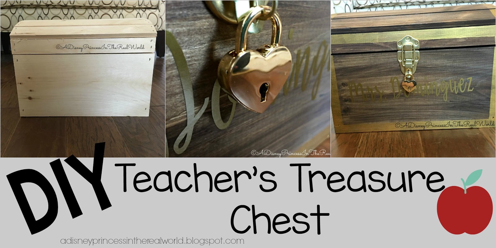 A Disney Princess in the real world DIY Teacher Treasure Chest!