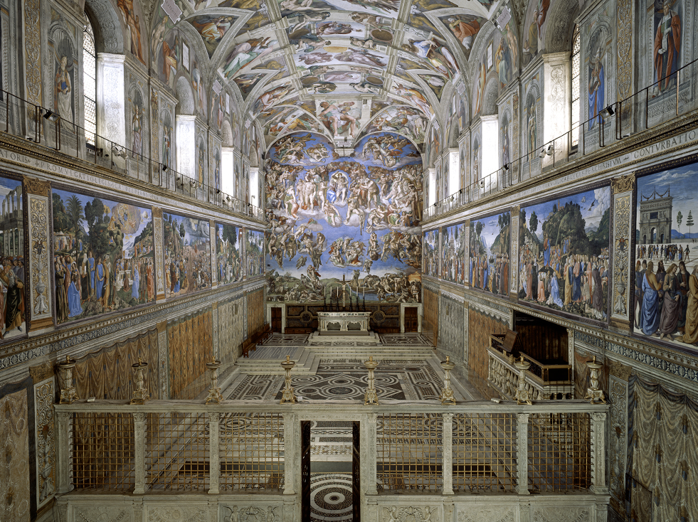 ¿Has estado en la Capilla Sixtina?  Pincha en la imagen y date una vueltecita sin aglomeraciones...