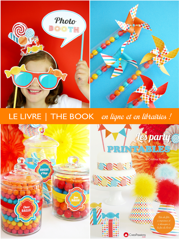livre les party printables - sweet tables, art de la table, décorations festives DIY avec 50+ patrons gratuits