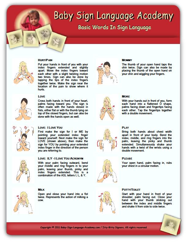 Baby Hand Signals