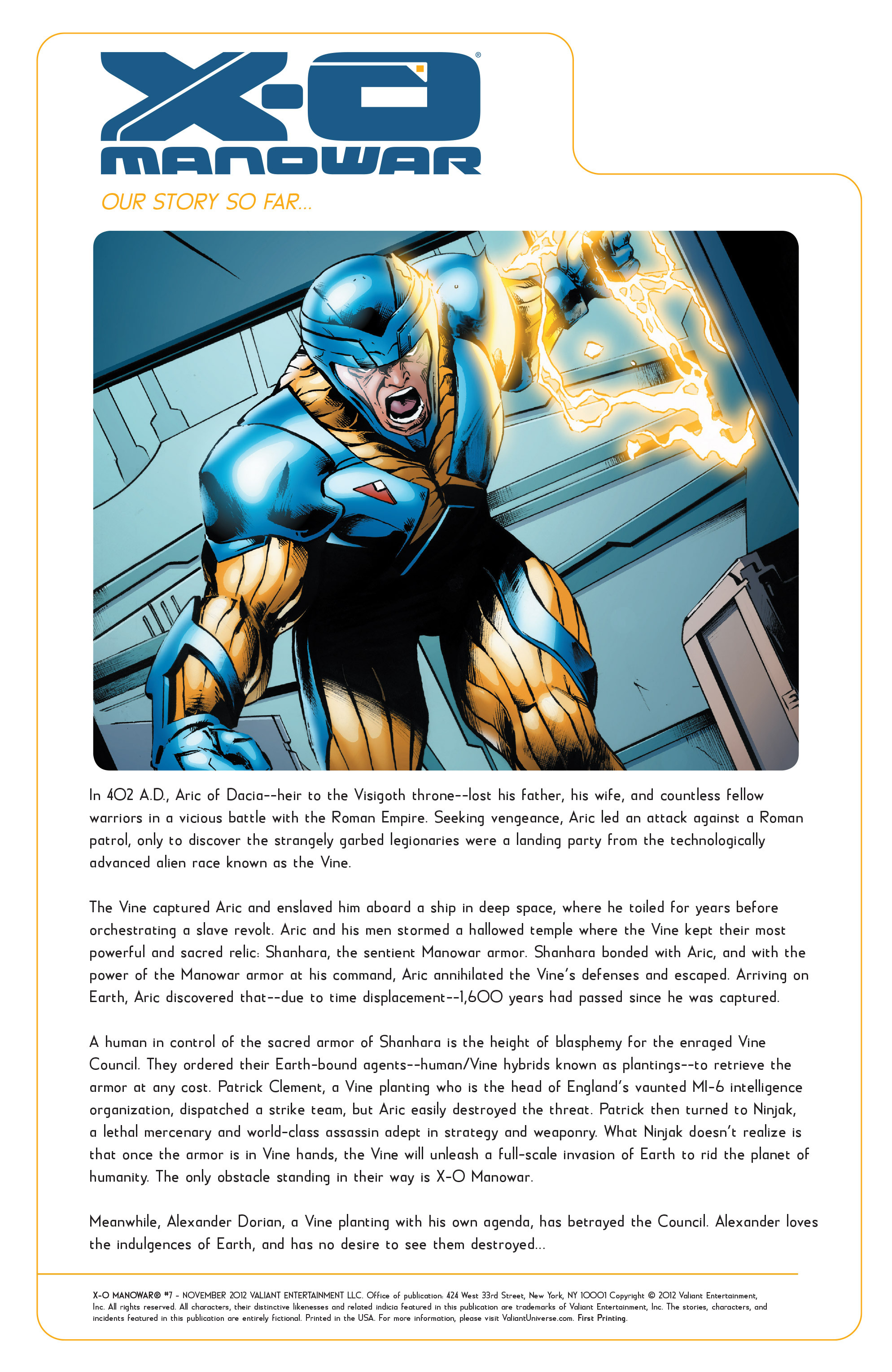 Read online X-O Manowar (2012) comic -  Issue #7 - 2