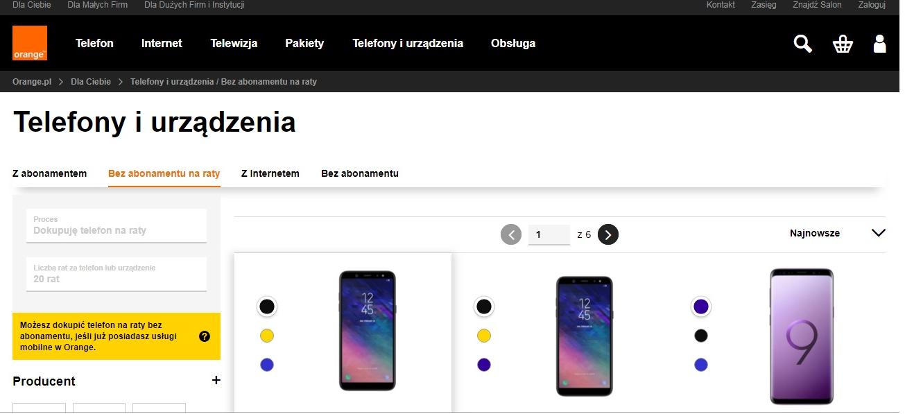 O telefonach ze średniej półki Telefony na raty bez abonamentu w