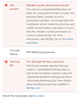 masalah instalasi drupal 8 masalah instalasi drupal 8