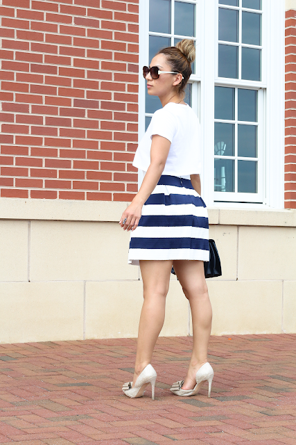 striped teacup skirt