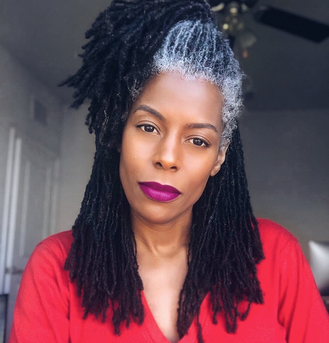 Gorgeous Gray Sisterlocks Sisterlocked