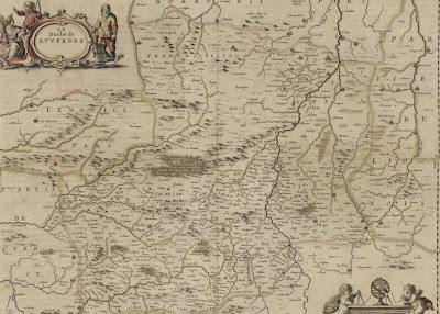 carte de l'Auvergne, vers 1660