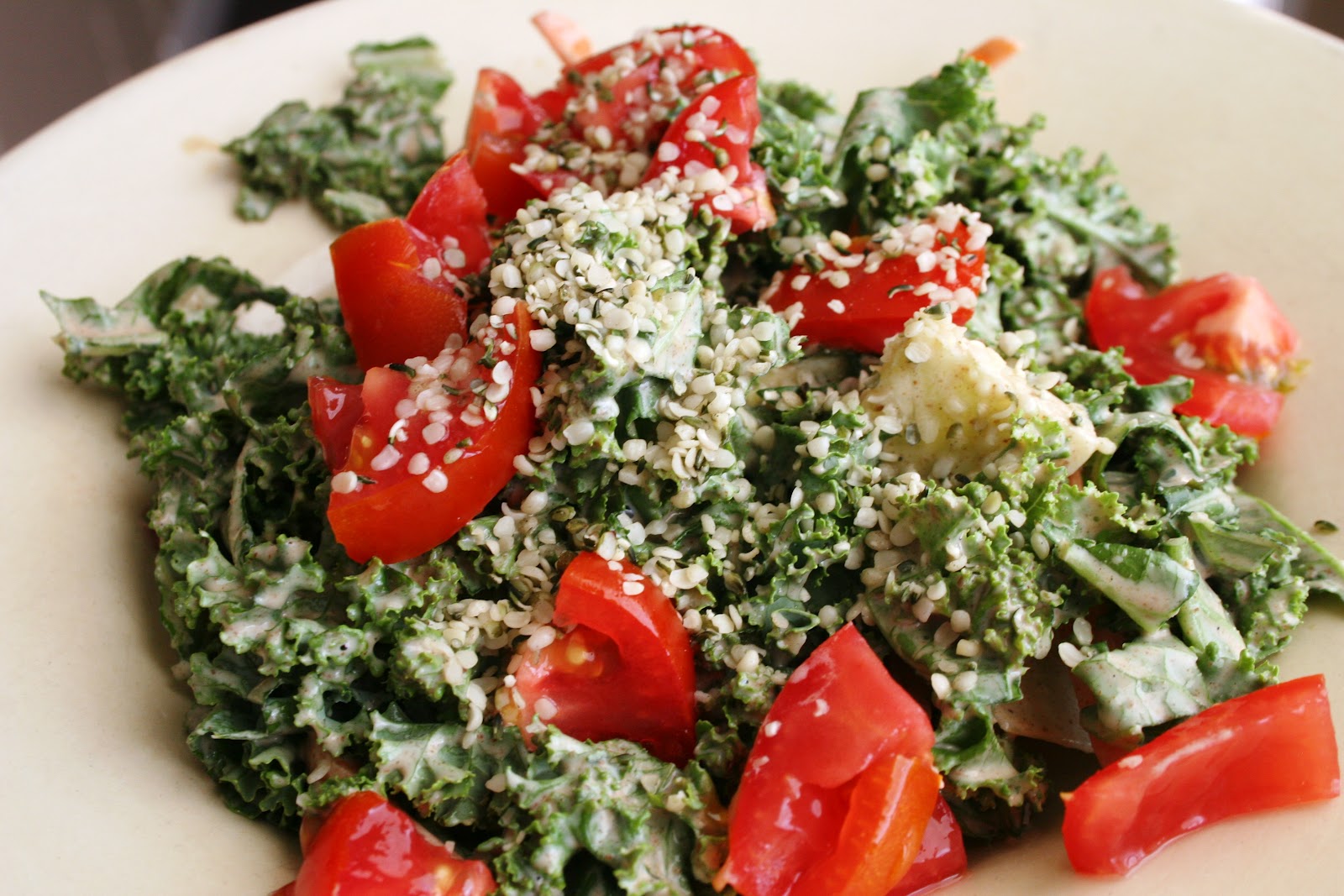 belly bites Hail to the Kale Salad. {Chef AJ}