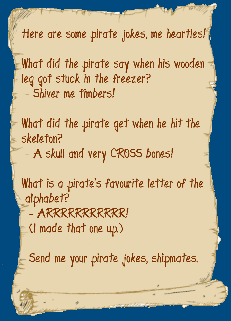 Sam Silver Undercover Pirate Great Pirate Jokes