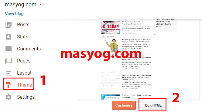 Cara Memasang Kode Iklan Google Adsense Di Blogspot Dari Awal Sampai Akhir Masyog Com