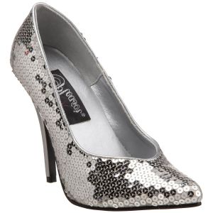 escarpins gris pailleté