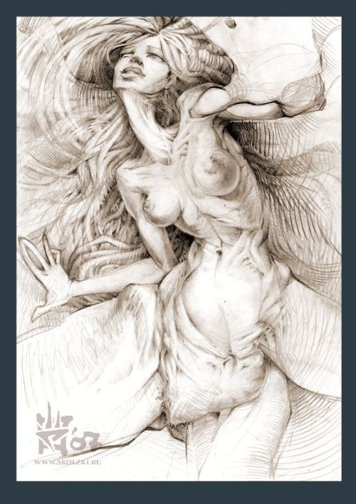 Dimitry Skolzki deviantart ilustrações mulheres sensuais