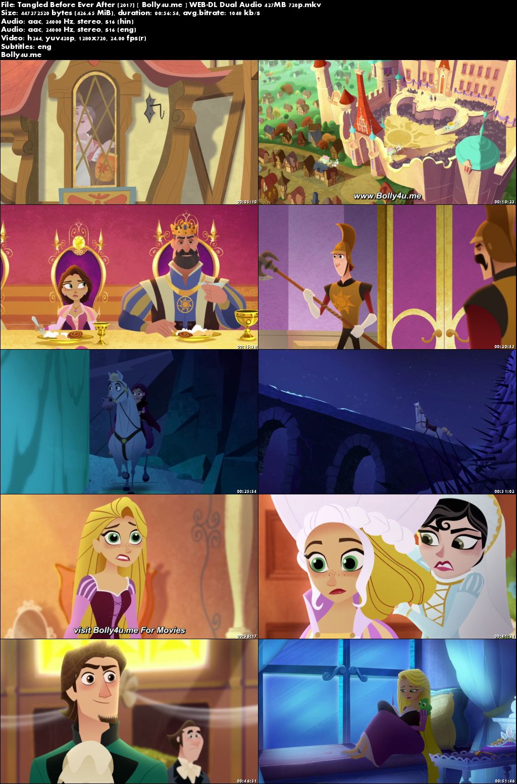 Tangled Before Ever After 2017 WEB-DL 180MB Hindi Dual Audio 480p Download