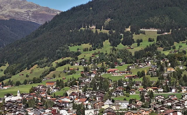 The landscape of Liechtenstein