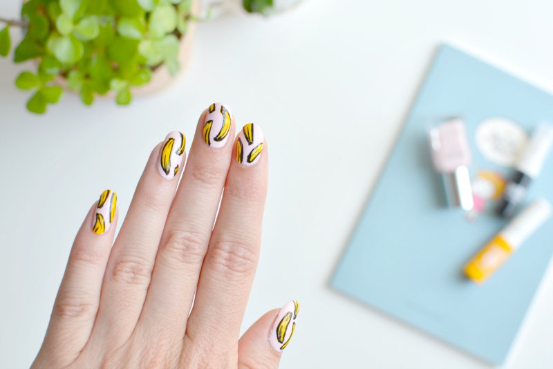 nails banana nail art — Caroline Burke Burkatron