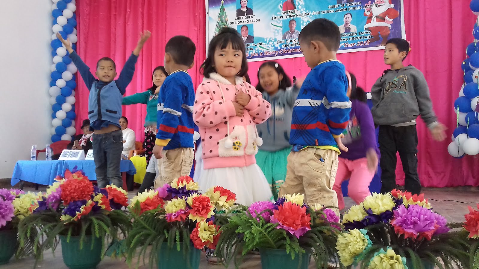 Nanau perform dance at Pangin Town Baptist Church