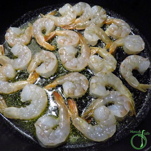 Morsels of Life - Garlic Butter Shrimp Step 3 - Cook shrimp in butter for a minute or two on each side.