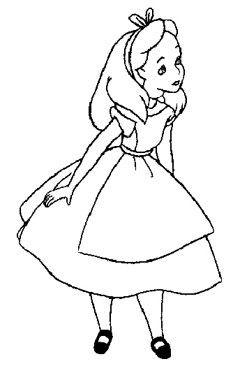 Colour Me Beautiful: Alice in Wonderland Colouring Pages