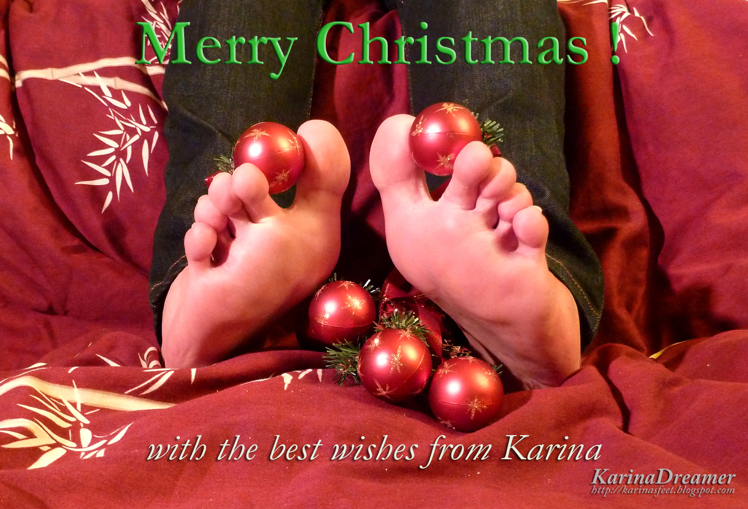 Christmas wishes from Karina.