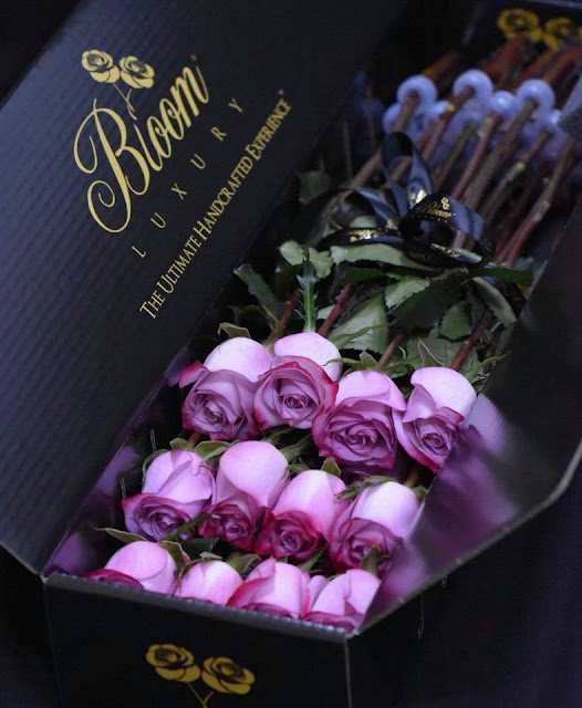 Cinematic Romance Roses in a box