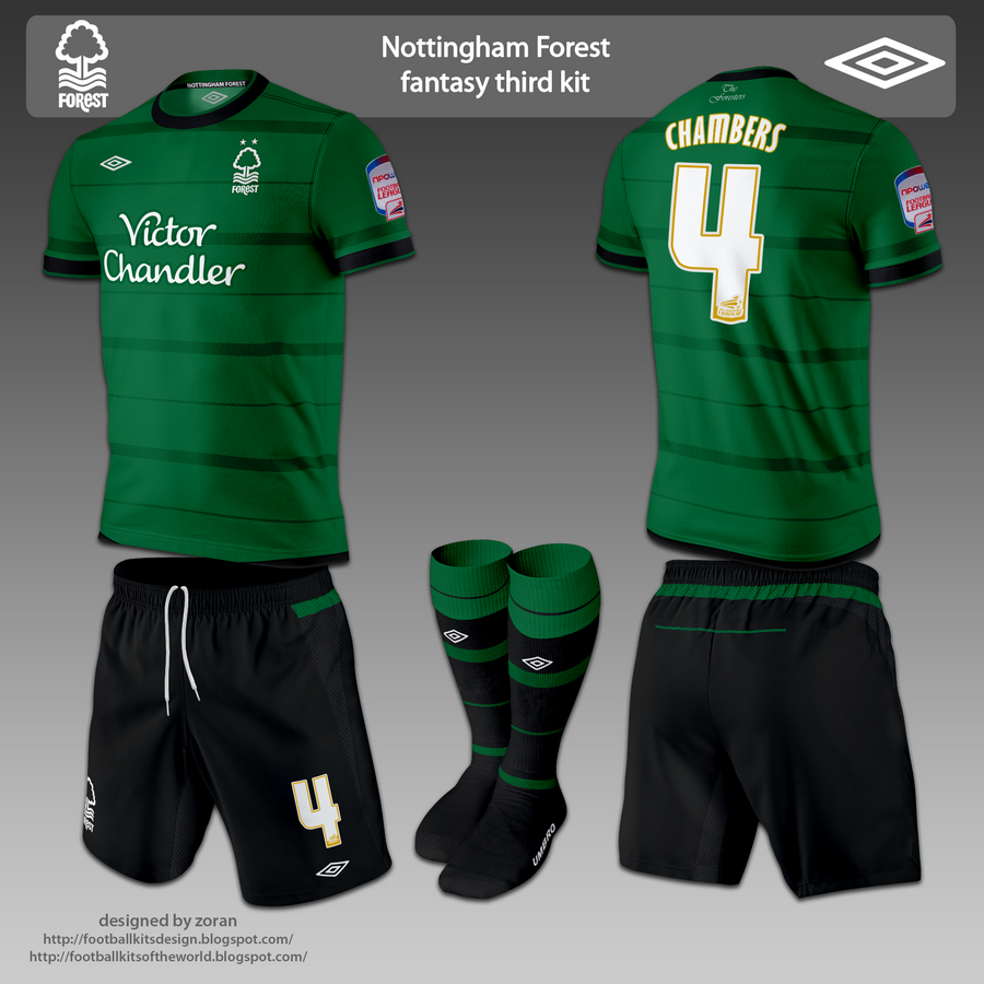 football kits design Nottingham Forest F.C. fantasy kits
