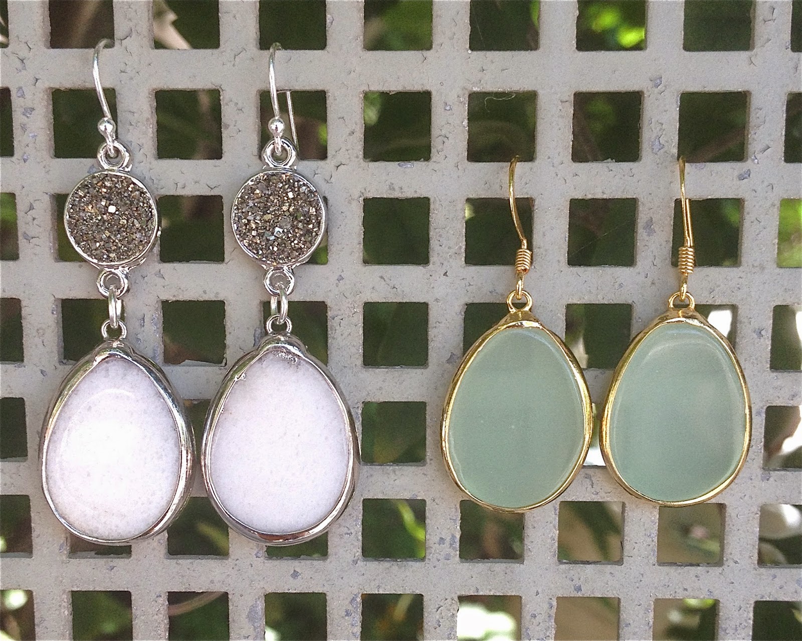 Wait, I Can Make That! One Minute Bezel stone earrings
