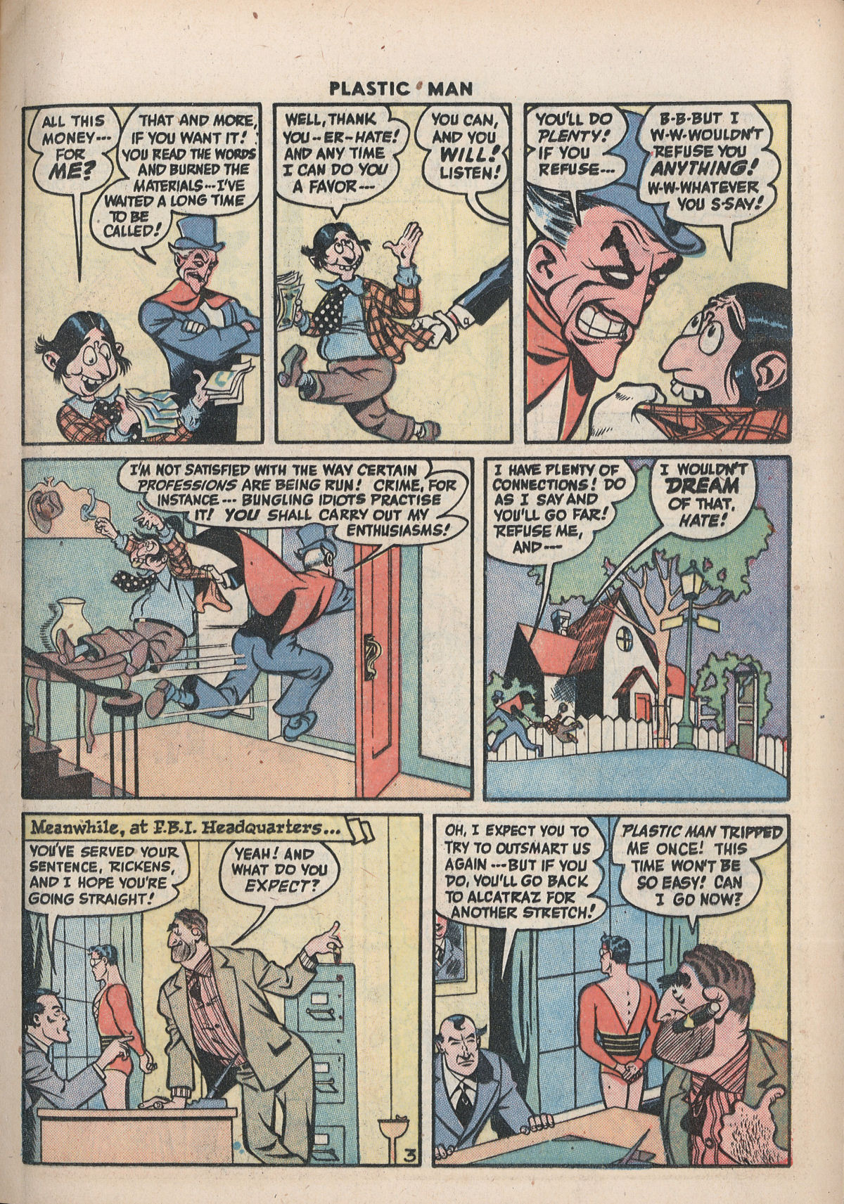 Read online Plastic Man (1943) comic -  Issue #5 - 17