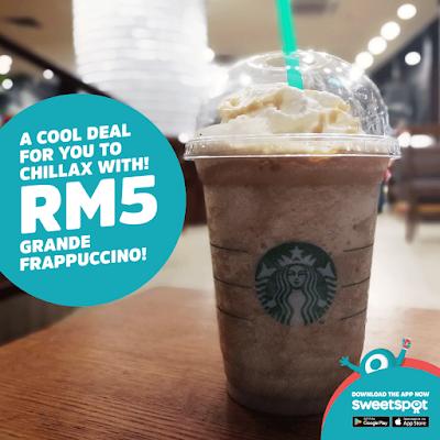 SweetSpot Malaysia RM5 Starbucks Grande Frappuccino Promo Berjaya Times Square