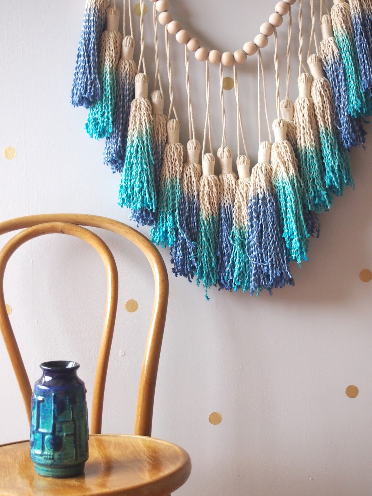 ouch flower How to Dip Dye your Macrame and Tassels, sucessfully!