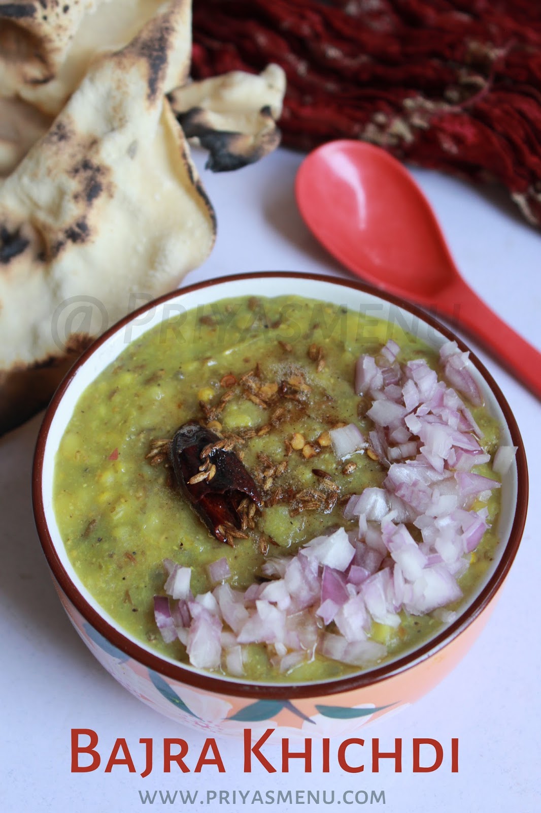 Priya's Menu Yum Yum Yummy food for Food lovers Bajra Khichdi / Pearl Millet Khichdi