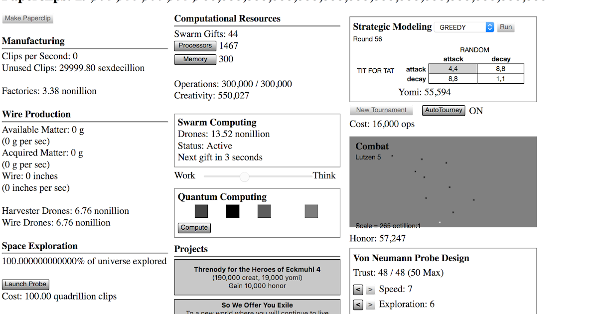 GeekPress: Universal Paperclips Game