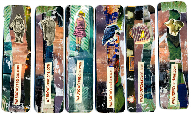 Collaged bookmarks