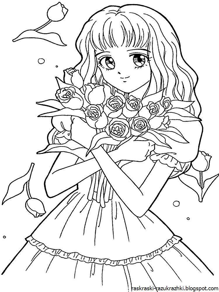Раскраски Для Девочек 10 Лет Аниме