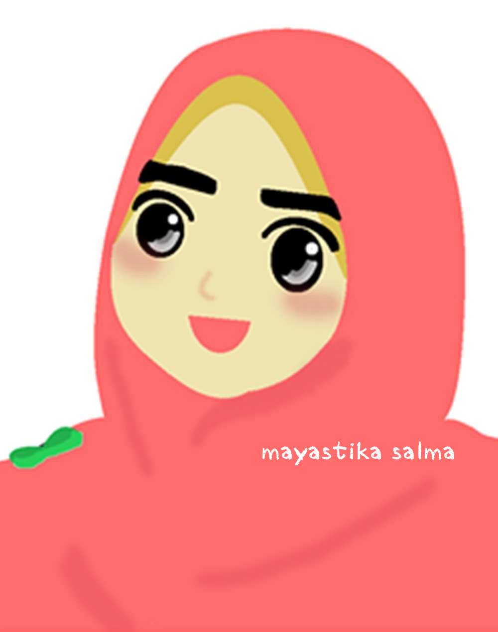 Gambar Kartun Muslimah Pink Top Gambar
