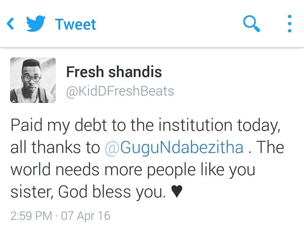 TESTIMONY: South Africa Shandis's School Fees Paid By A Stranger