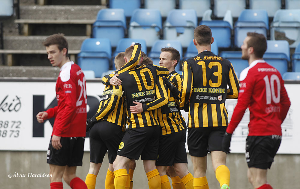 Faroe Football Com hattrick de Klæmint Olsen, NSÍ goleia B68