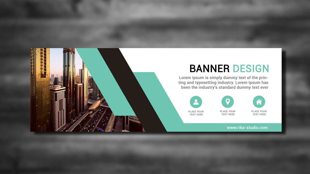 Cara membuat Banner  dengan  photoshop  Business Banner  