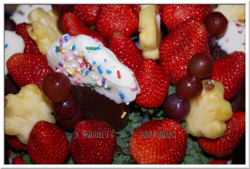 3 & 2 Sapphires Edible Arrangements' New Confetti Fruit