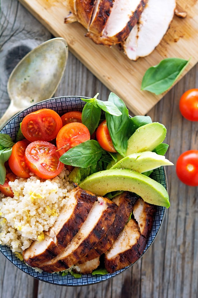 Key West Chicken Bowls with Lemon Quinoa Key West Chicken Bowls with Lemon Quinoa