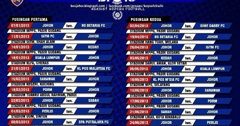 Jadual Perlawanan Bola Sepak / Jadual perlawanan bola sepak luar