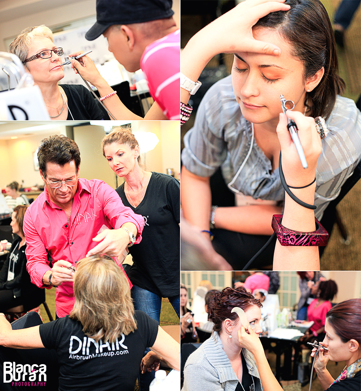 Blanca Duran Photography Dinair Airbrush Makeup Class