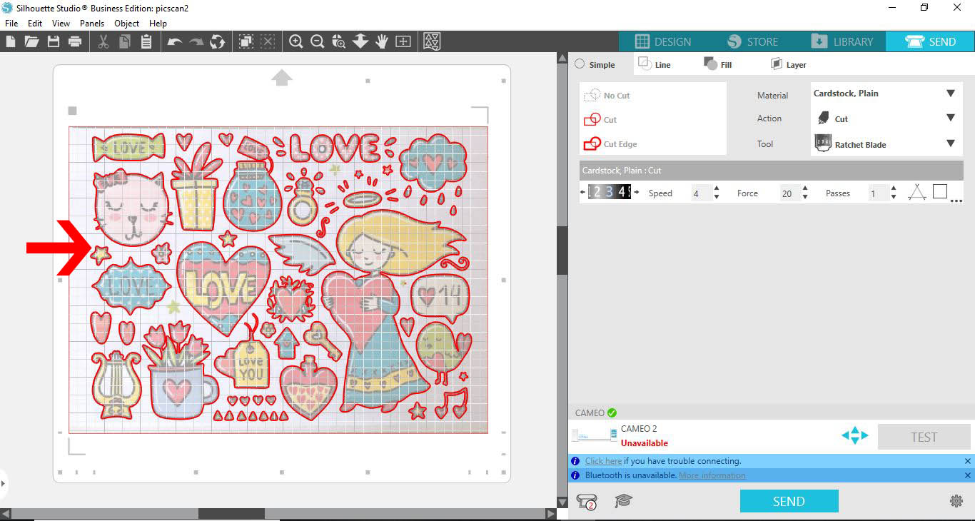 How To Use Pixscan Mat in Silhouette Studio Design Bundles