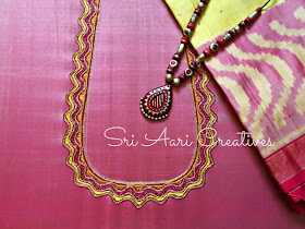 SRI AARI CREATIVES: Aari Embroidery Bridal Blouse Designs