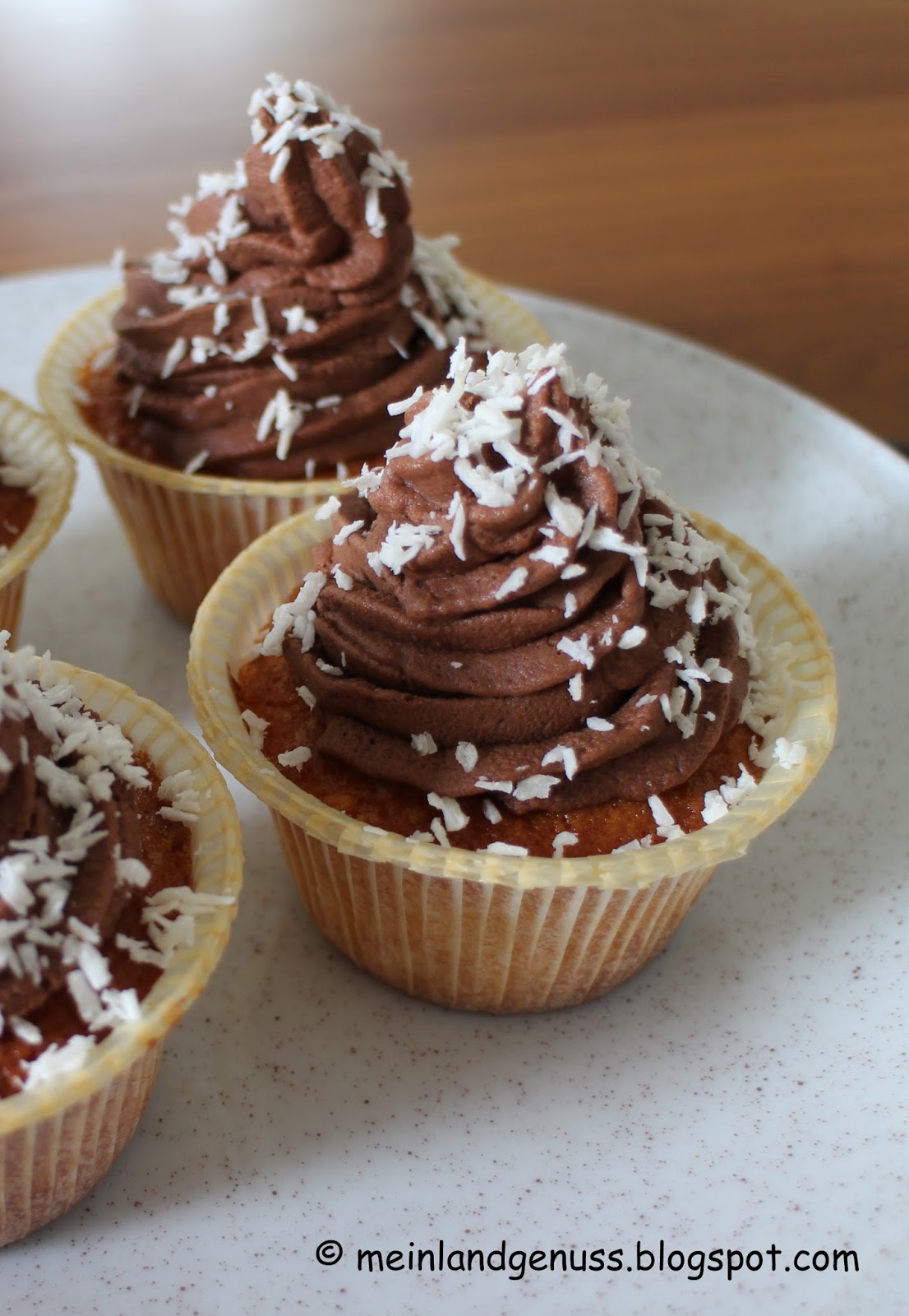 mein Land und Gartengenuss: Kokos-Cupcakes