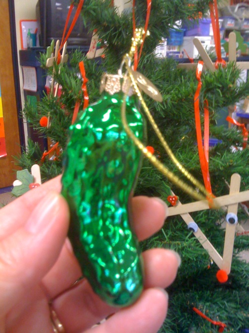 Kindergarten And Mooneyisms The Christmas Pickle
