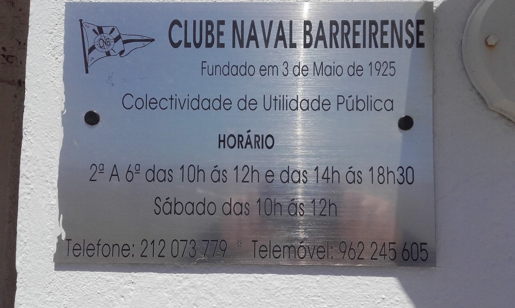 Clube Naval Barreirense - Placa