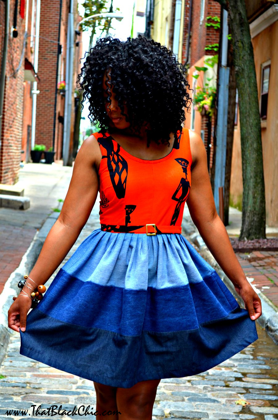 Sew What?........ Orange is the New Denim, a dress that is. | That ...