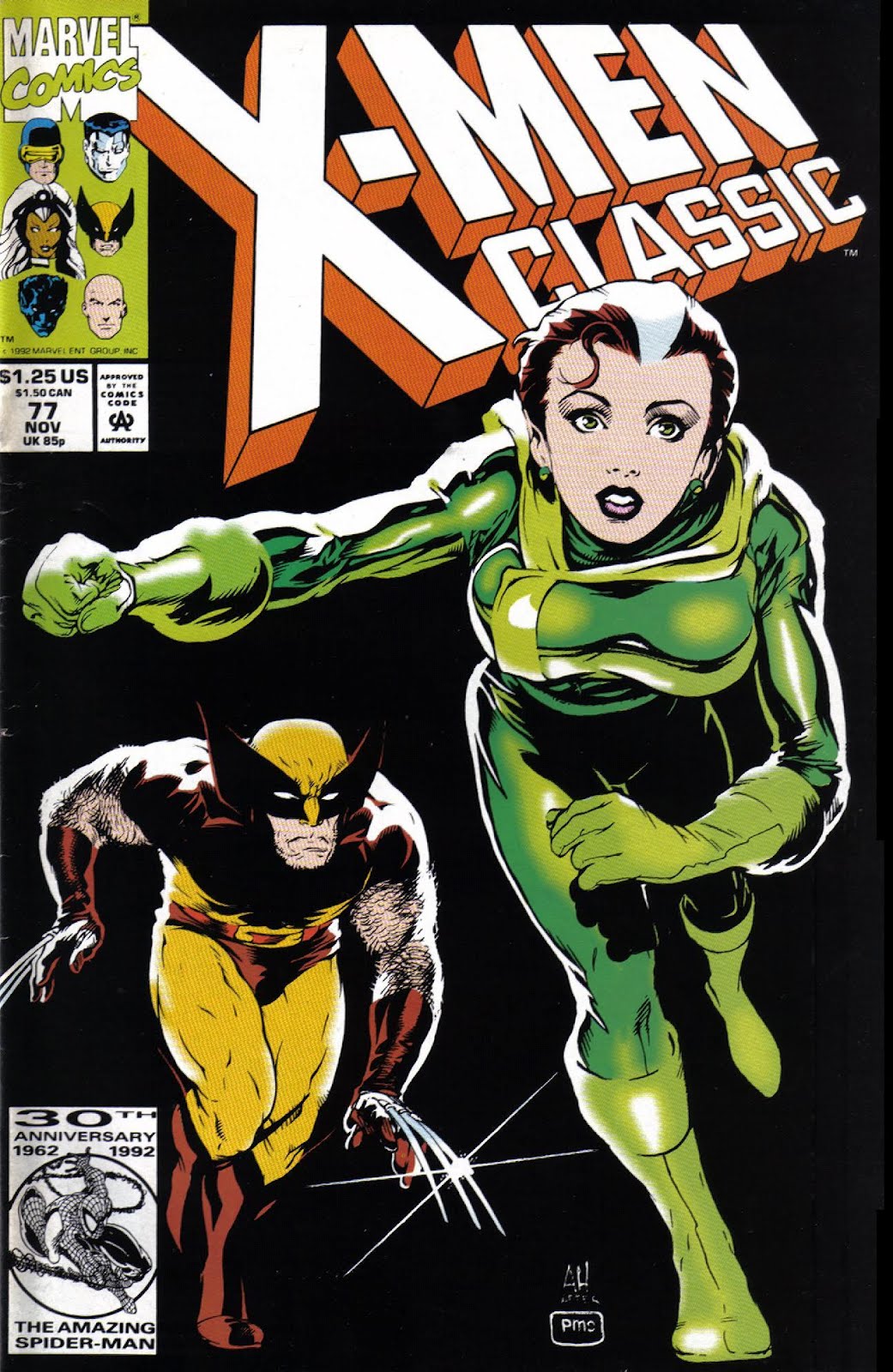 Marvel Comics of the 1980s: X-Men Classic #77 cover re-imagines Uncanny