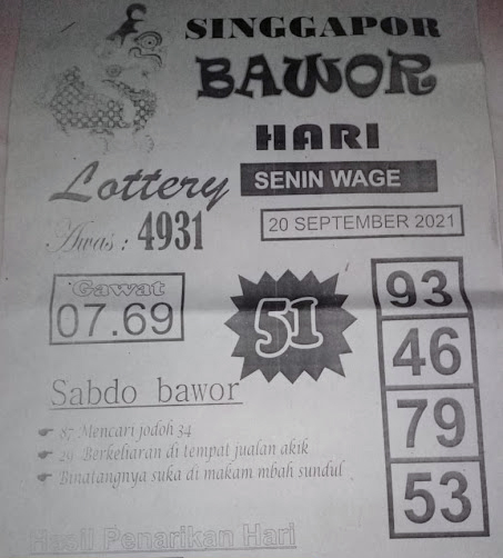 PREDIKSI singapura