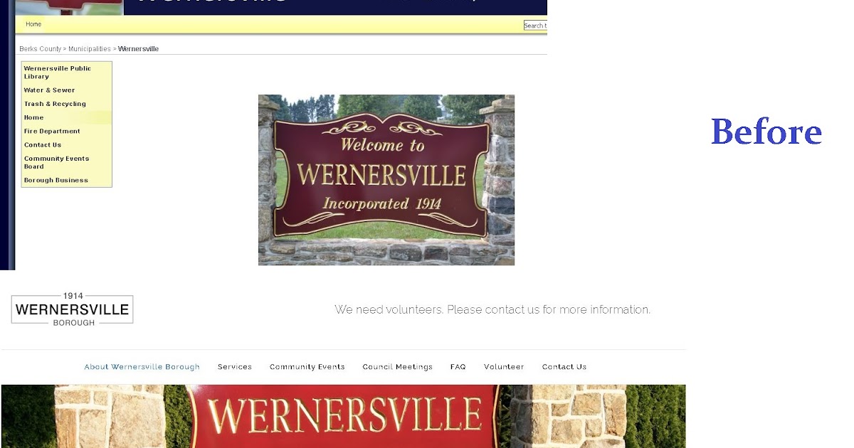 News about Southwestern Berks County Wernersville launches new website